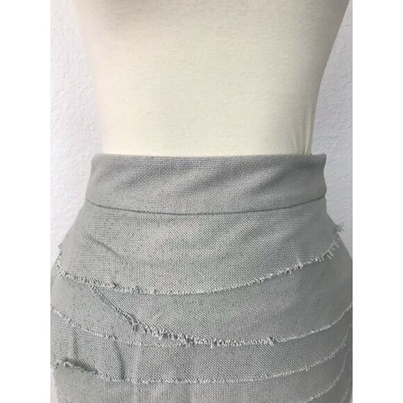 Adam by Adam Lippes Raw Trim Tiered Mini Skirt - Picture 2 of 9